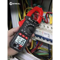 SK213 Digital Clamp Meter 600A AC DC Current Professional Ammeter Pliers Auto 6000 Count Multimeter Voltage Hz Ohm NCV Tester