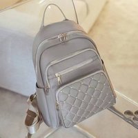 Trendy Women's Black Backpack with Studded Quilted Design for Daily Use Commute Outings Practical Versatile Fashion Bag
