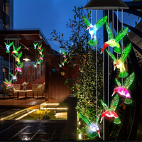 1pc Solar Wind Chime Featuring 6 LED Color-Changing LED Outdoor Garden Lights Perfect For Patio Porch Yard & Landscape Decor