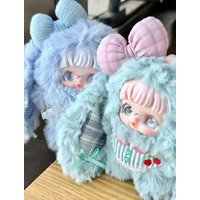 Genuine Yomi Fluffy Bunny Vinyl Plush Blind Box Cute Doll Figure Trendy Pendant Ornament Birthday Christmas Seasonal Gift 2025