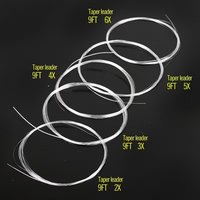 5pcs Fly Fishing Tapered Leader Fly Fishing Line - 274.32cm, Angling Equipment, Long Leader Setup, Highquality Monofilament, Smo