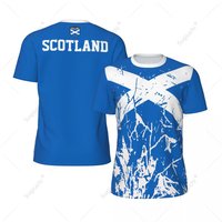 Exclusive design Scotland Flag Grain 3D Printed Men For Running Bike Soccer Tennis Fitness Sports tshirt Mesh Fans Short T-shirt