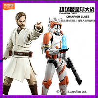 Nowy zestaw modelarski Blokees Star Wars, seria Champion, Obi Wan Commander Cody, model z elementami łączącymi, ruchome elementy, PVC, kolekcjonerski, idealny na prezent urodzinowy.