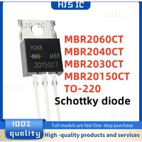 10PCS NEW 100% quality MBR2060CT 2060CT MBR2040CT 2040CT MBR2030CT 2030CT MBR20150CT 20150CT TO-220 Schottky diode electronics