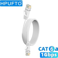 CAT6A Slim Cable InstallerParts Ethernet Cable UTP Booted 0.1m~- White - Professional Series - 10Gigabit/Sec Network/High Speed
