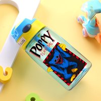 Game Poppys Playtime Water Bottle with Straw Kids Kawaii Huggy Wuggy Cup Boys Girls Outdoor Sports Mug Children Kettle Gift New