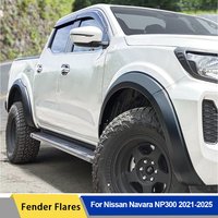 OEM Style Fender Flares Wheel Arch Cover For Nissan Navara 2021-2025 Frontier D23 NP300 Matte Black Widen 30mm Car Accessories