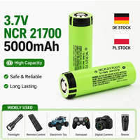 21700 3,7V 5000mAh wiederaufladbare Lithium-Ionen-Batterie, 40A Hochleistungs-Entladungszelle, EU-Lager, schneller Versand, für Elektrowerkzeuge, Taschenlampen, tragbare Geräte, DIY-Akkupack