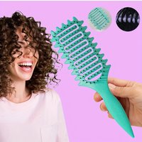 Hair Brush, Curly Hair Brush, Vented Shaping and Defining Curls, Ideal for All Hair Types, Sculpt Style and Your Look, 1 pc, Unl