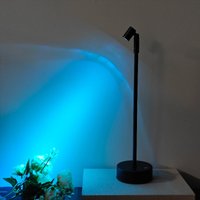 LED Rechargeable Bar Table Lamp Touch Dimming Silver/Black Minimalist Desk Light for Hotel Bedroom Bedside Restaurant Decor