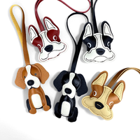 Cute French Bulldog & Beagle Bag Charm | Adorable PU Leather Keychain for Bag Decor, Perfect Gift for Dog Lovers, Cute Accessory