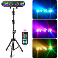 Nitehop Mini Bracket Effect Lights RGB LED Mobile Stage Lighting Remote Control Magic Ball Light For DJ Disco Party Bar Nightclub