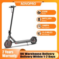 350W Motor Foldable Adult Electric Scooter Speed 19 miles per hour Supports Mobile App Control 8.5-inch Wheels