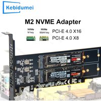 PCle4.0 X16 to 4xNVME M.2 Expansion Card M.2 SSD GEN4 PCIe4.0 PC Motherboard X1 X4 X8 X16 Expansion Card For 2230 2242 2260 2280
