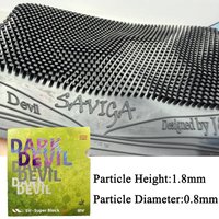 DAWEI SAVIGA Dark Devil Table Tennis Rubber Long Thin Particles OX Long Pips Particles Height 1.8 Mm Ping Pong Rubber