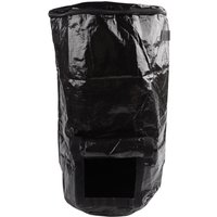 Garden Compost Bin with Lid and Portable Carry Handle Reusable PE Bag for Organic Waste Disposal and Composting For Outdoors