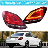 Światła tylne LED do Mercedes Benz C-Class W205 C180 C200 C260 2019 2020 Tylne światło kierunkowskazu Stop Brake Światło cofania Jazda