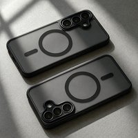Luksusowe matowe etui do Samsung Galaxy S26 S25 S24 S23 Ultra Plus FE A56 A36 A26 A17 S25Edge z obsługą bezprzewodowego ładowania Magsafe