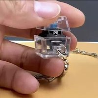 Colorful Mechanical Switch Keychain Keycap Pendant Keyboard Keyswitch Keychains Novelty Backpack Decoration Kids Keyring