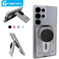 Grippopso Upgrade Cellphone Magnetic Card Holder Tok For Samsung For IPhone 14 12 13 15 16 Pro Max 15Plus Bank ID Card