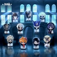 New Original Genshin Impact Fatui Harbinger Series Trendy Blind Box Toys Q Version Figures Model Decoration Toys Surprise Gifts