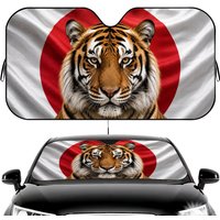 animal Bengal Tiger Sun Visor Car Windshield Sun Visor - Foldable Universal Fit UV Block Heat Insulation Sunshade