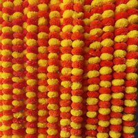 1-5pcs Marigold Garland Indian American Wedding Party Mantle Decoration Faux Garlands Wedding Garland Diwali Decoration
