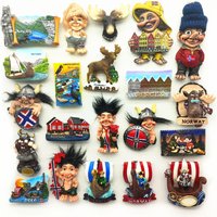 Europe Norway Fridge Magnets Tourist Souvenirs Crafts Refrigerator magnet Decoration Articles Handicraft Gifts