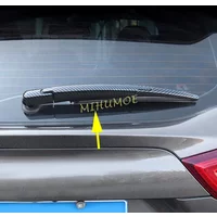 Carbon Fiber Rear Windscreen Wiper Cover Trim For 2014-2025 Nissan Rogue Sport X-Trail T32 T33 Qashqai J11 J12