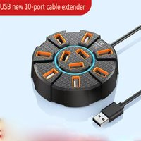 USB 2.0 HUB 10 Ports Adapter High Speed Multi USB2.0 Splitter Power Adapter 7 Port Expander for PC Laptop Computer Accessories