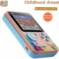 G5 500 In 1 MINI Video Game Handheld Game Players Portable Retro Video Console Boy 8 Bit Color LCD Screen Games