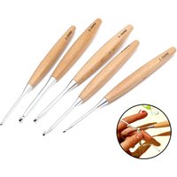 3-12mm Wooden Handle Crochet Hook For Needlework Handmade DIY Crochet For Knitting And Accessories Tool Wool Crocheting