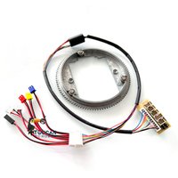1/16 360° Electric Slip Ring Metal Big Small Rotating Gear for Heng Long TK7.0 6.0 Maindbord RC Tank Tiger I Leopard2A6 M1A2
