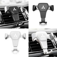 Car Specific Car Mount GPS Phone Vent Clip Installation Emblem For Mitsubishi ASX Lancer Pajero Outlander L200 EVO Lancer Pajero