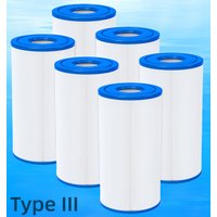 Type A or C Pool Filter, Filter Cartridge Bestway III 58012E, Fit Intex 29000E/59900E&1000/1500/530 GPH and Krystal Clear Pump