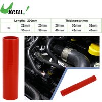 UXCELL 1 Pcs 22mm 25mm 28mm 30mm 32mm 35mm 38mm 40mm 42mm 45mm ID 200mmLength Red Car Silicone Hose Coolant Hose Universal
