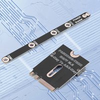 NGFF A+E-Key Male To NVME M-key Female Extension PCI-E 4.0 Adapter M2 WIFI Interface for 2230 2242 2260 2280 NVME SSD