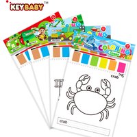 8Page/set Coloring Books For Kids Montessori Watercolor Paper With Paint Toys Portable Children Gouache Painting Education Toy