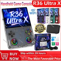 R36 Ultra X Retro Handheld-Spielekonsole mit WLAN, Open-Source-Linux-System, 4,5-Zoll-IPS-Bildschirm, Hall-Effekt-Emulator, Kabelloser Gamepad, Geschenk