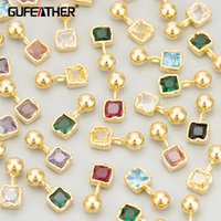 GUFEATHER,6pcs/lot,MG70,jewelry accessories,18k gold rhodium plated,copper,nickel free,zircon,charms,jewelry making,diy pendants