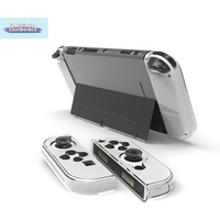 【Crystal Protect Shell Compatible Switch OLED Transparent Hard Case Cover For Switch OLED Console Accessories】