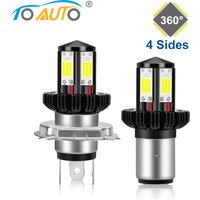 4000LM Motorrad Scheinwerfer LED BA20D H6 H4 Lampen Hallo Lo strahl Moto LED Motorrad Scheinwerfer Lampe 6000K Weiß 12V