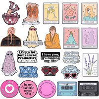 Cool Famous Female Singer Enamel Pins Music Album Song Lyrics Metal Brooches Lapel Badge Fashion Jewelry Gifts for Fans Friends
