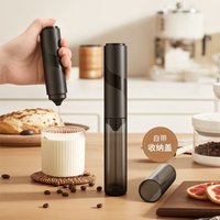 Electric milk frother, coffee mixer, mini milk frother, cappuccino mixer, cooking tool, egg mixer, egg beater