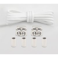 High Quality Sport Shoelaces Without Ties Metal Spring Quick Buckle Elastic Laces Sneakers Kids Adult Casual Shoes Accessories