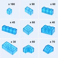 DIY Building Blocks Thick Transparent Figures Bricks Best Educational Creative toys for Children Gifts Size Compatible with