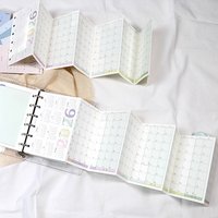 Fromthenon Loose Leaf Notebook Planner 2026 Calendar A6 A7 A8 8 Folding Calendar Year Plan Loose Leaf Journal Paper Accessories