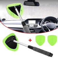 Telescopic Window Windshield Cleaning Brush Triangle Car Home Expo Trailer Glass Defogging Brush Tools Motorcycle