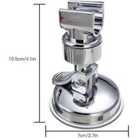 No Drill Strong Suction Cup Shower Head Holder | Wall Mounted Shower Bracket | Bathroom Accessory for Shower Heads