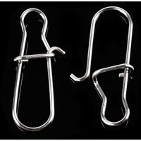 100pcs/lot Nice Fast Lock Snap 000#-8# Fishing Barrel Swivel Hooked Lure Snap Pin Connector 9mm-43mm Swivels Snap Fishing Tackle